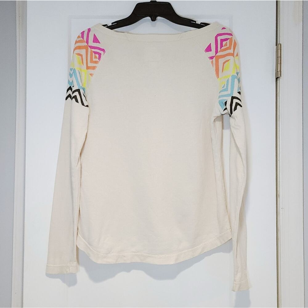 Billabong Wide Neck Sweatshirt With Neon Detail - Picture 2 of 5
